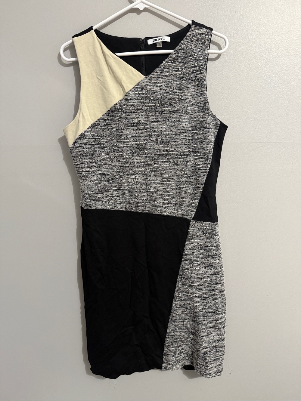 DKNY Dress Womens 12 Colorblock Sleeveless Sheath Office Career Work Corpcore